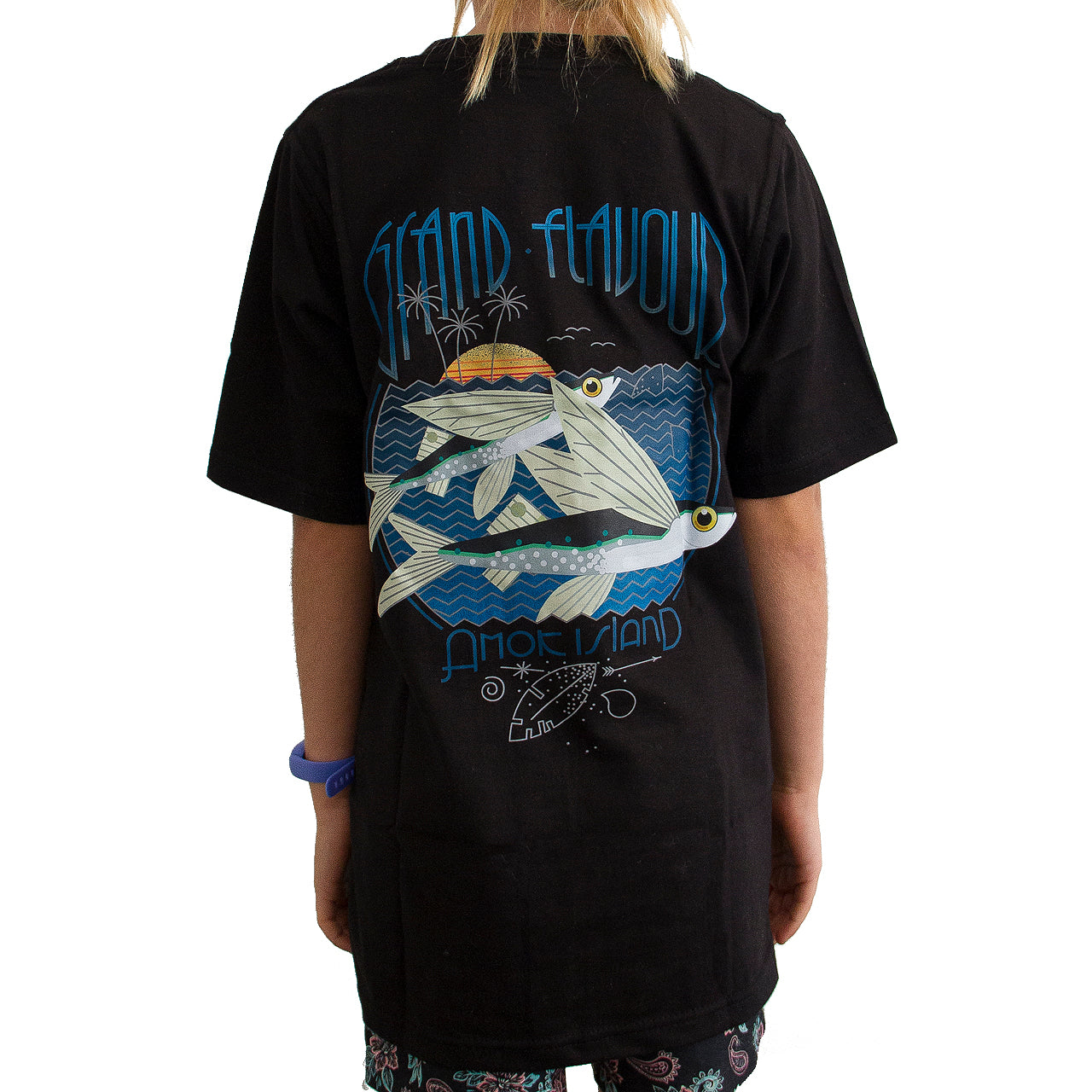Youth Flying Fish Tee  Black