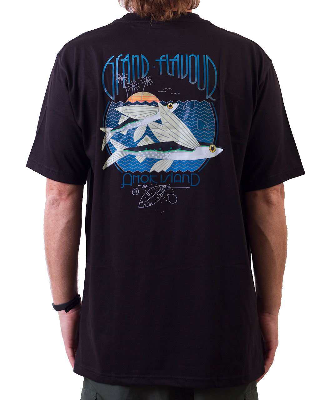 Flying Fish Tee Black