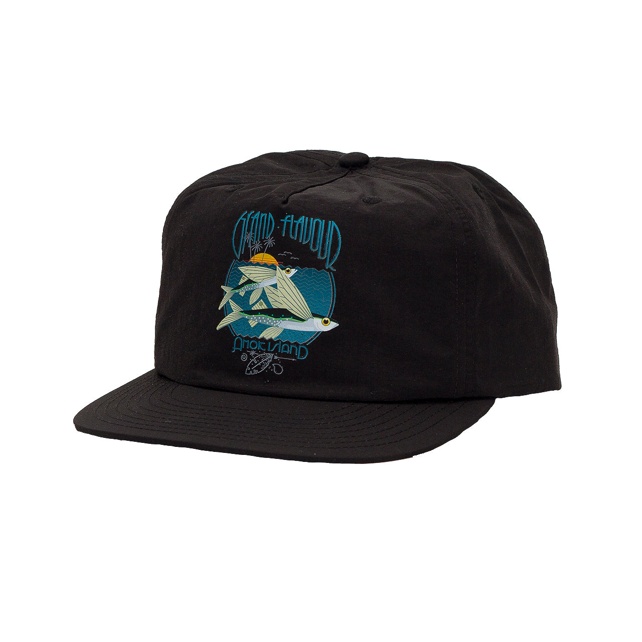 Flying Fish Nylon Hat Black