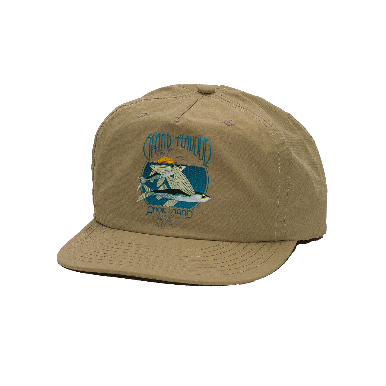 Flying Fish Nylon Hat Camel