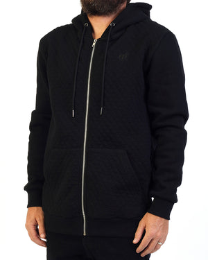 Quilted Hood Black